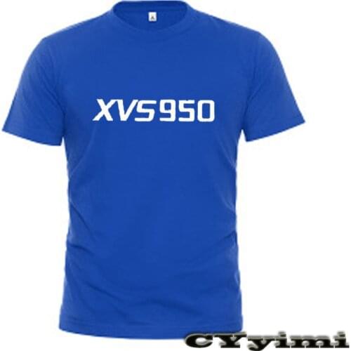 For Yamaha XVS950 T Shirt Men New LOGO T-shirt 100% Cotton Summer Short Sleeve Round Neck Tees Male