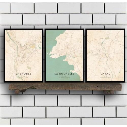 Grenoble La Rochelle Laval Le Havre Lille Limoges Lyon Marseille Metz Montpellier Mulhouse Nancy Nantes Nice France Poster