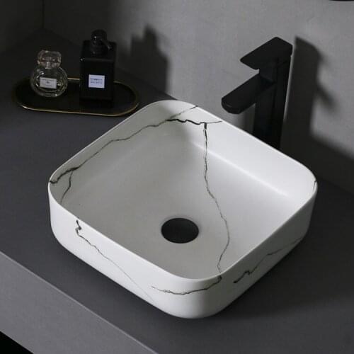 Bathroom Artistic Basin Household High Temperature Ceramic Sink Hand Made Washing Basin Bowl For Hotel Club KTV AB283