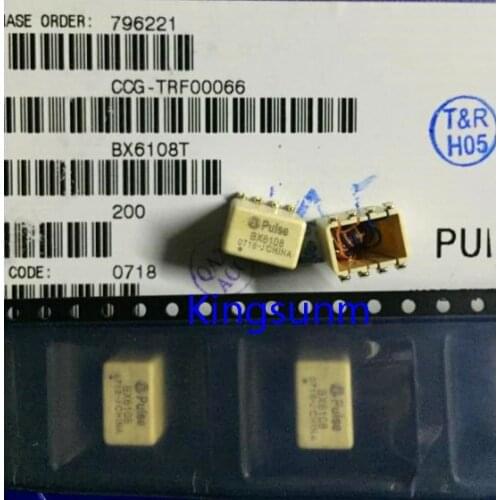 Free shipping 10pcs PULSE BX6108T PULSE manufacturer SMD 8 pin 4 wire common mode choke inductance double winding inductor