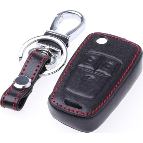 Car Remote Key Leather Cover For Chevrolet Cruze TRAX Aveo Lova Sail EPICA Captiva Malibu Volt/Opel