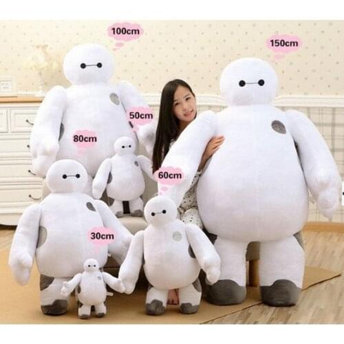 2016 New Big Hero 6 Baymax Plush Doll Toy Robot 18-40cm wholesale retail bag bighero6 Stuffed Plush Birthday Gift