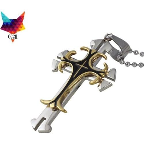 6pcs/lot Christianity mans Christ necklace the Saviour titanium pendant necklace men /boys hot sale new Hot nice