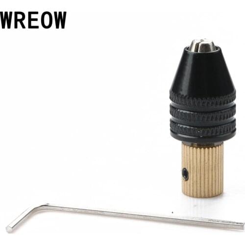 Hot Universal 3.17mm Mini Chuck Fixture Clamp 0.3-3.5mm Small Micro Electronic Drill Chuck Tools Set For Hand Drill