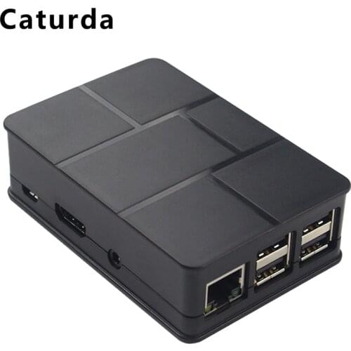 Raspberry Pi 3 Model B ABS Case Black Box Plastic Cover Shell Enclosure compatible Raspberry Pi 3 Model B+ / 3B / 2B Case