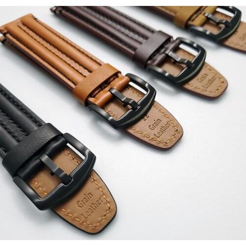 Genuine Leather Band For HUAWEI WATCH GT 2 46mm GT2 Smartwatch Strap Watchband for HONOR Magic Watch 2 46mm MagicWatch bracelet