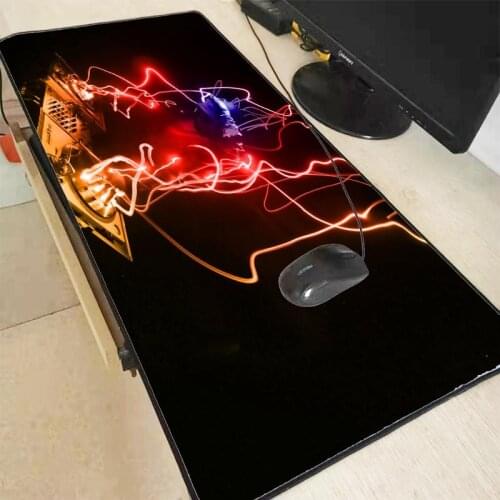 Mairuige DJ Party 90X40CM Rubber Mouse Pad Large Locking Edge Mouse Mat Desk Mats Big Mousepads Gaming Rug XL for Office Gaming
