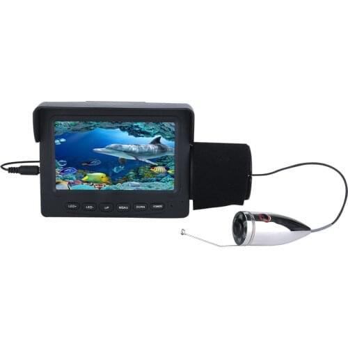 15M /30M 1000tvl Underwater Fishing Video Camera Kit 6 PCS 1W IR LED Lights with 4.3" Inch Color Monitor