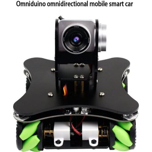 Omniduino Omnidirectional Mobile Smart Car Wifi Video Programming Robot Kit Is Compatible With Arduino