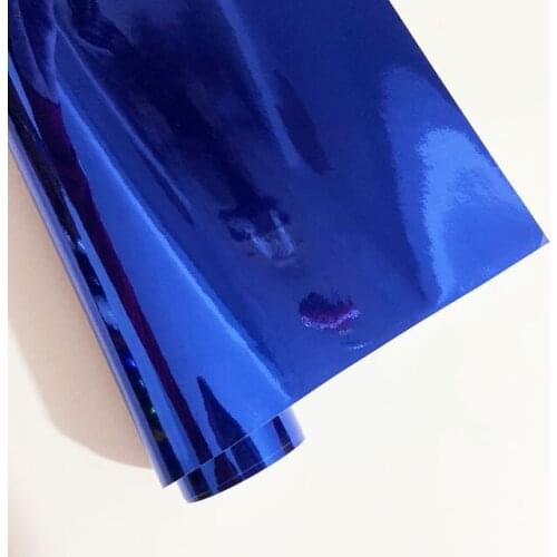 High stretchable Waterproof UV Protected Blue Chrome Mirror Vinyl Wrap Sheet Roll Film Car Sticker Decal Sheet