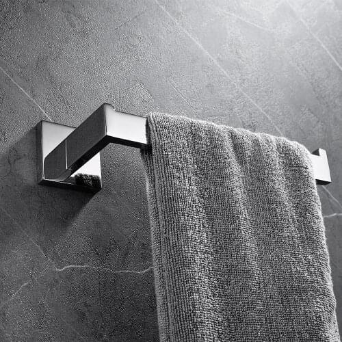 1 pcs SUS 304 Stainless Steel Single Towel Bar Wall Mounted Towel Ring Towel Rack Holder Bathroom Accessories Free Shipping