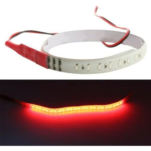 2PCS Red 30CM 3528 32Led Knight Rider Flash Strobe Scanner Neon Strip Light DIY