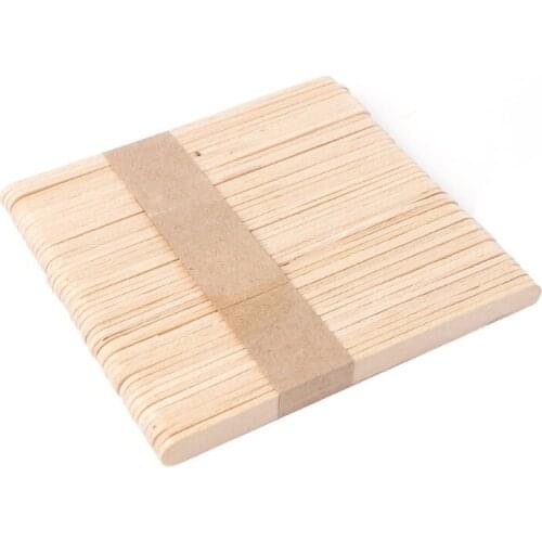 50PCS Wooden Waxing Wax Spatula Tongue Depressor Disposable Bamboo Sticks Kit Dropshipping