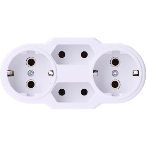 Portable EU Plugs Power Socket Converter 1 to 4 Port Outdoor Power Adapter EU Switch Sockets Electrical Equipment