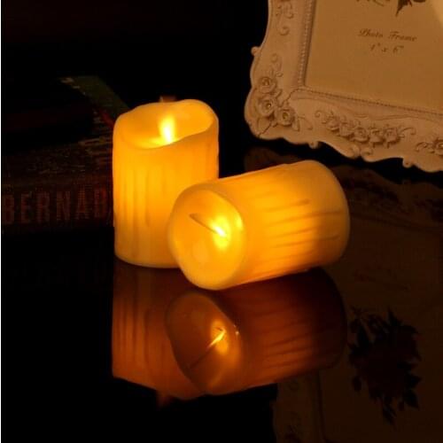 Flameless LED Swing Electric Flickering Tea Light Candle Wedding Christmas Decor