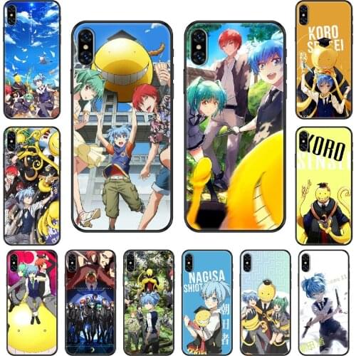 Assassination Classroom Anime Phone Case Cover Hull For iphone 5 5s se 2 6 6s 7 8 12 mini plus X XS XR 11 PRO MAX black pretty