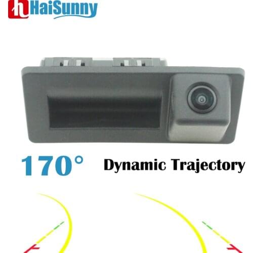 Dynamic Trajectory 170 Degree Car Reverse Rear View Camera For Audi A4L B9 2016 2017 Skoda Octavia MK3 A7 5E Superb MK3 VW Caddy
