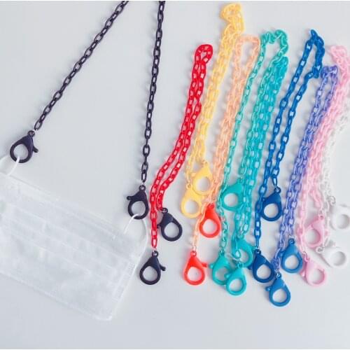 Length Anti-lost Mask Chain Necklace for Women Acrylic Strap Holder Safety Necklaces Neck Chain Accessories