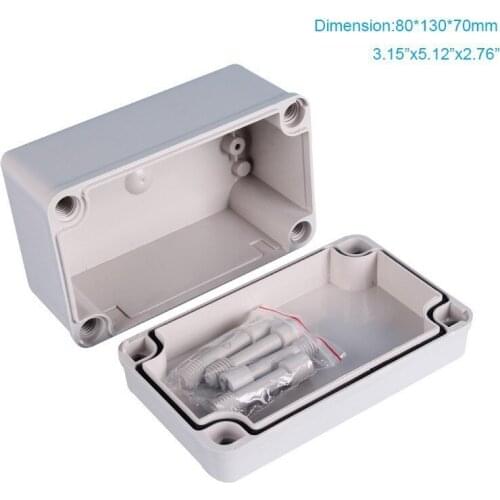80*130*70mm electrical waterproof junction box ABS outdoor dustproof project case plastic housing instrument assembly box