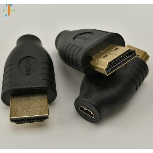 Hot Selling New Standard HDMI Male Type A To Micro HDMI Type D Female Socket Adapter Converter for HDTV Monitor 1000pcs/lot