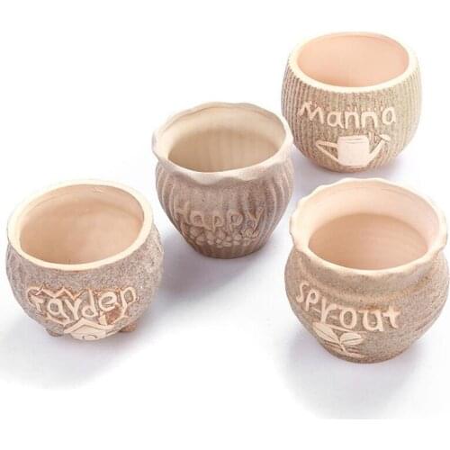 Creative Household Breathable Vase Planter Container Garden Decor Coarse Pottery Sukiyaki Flowerpot Ceramic Succulent Plant Pot