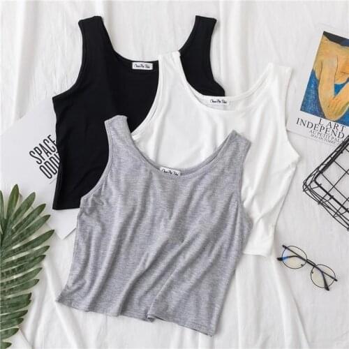 Size 8XL 150KG Summer Crop Top Women Sleeveless Tank Tops Female Harajuku Solid Color Tank Tops Women Large Tops