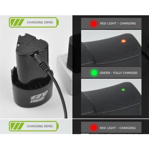 12V mini screwdriver lithium battery charger electric drill battery Cordless screwdriver charger for power tools(Any type)