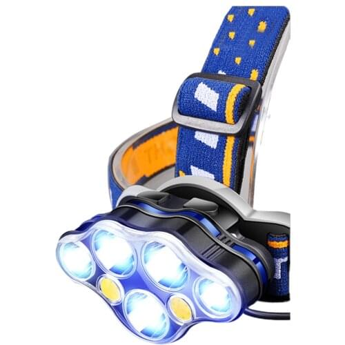 Night fishing head lamp headlamp glare fishing dedicated charging equipment catch tool head mounted bright Poseidon