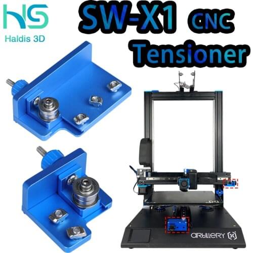 Haldis 3D X axis Y axis synchronous belt Stretch Straighten tensioner For Artillery Sidewinder X1 SW-x1 v2 version