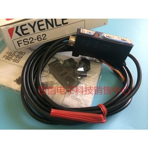 Brand New Genuine Optical Fiber Amplifier FS2-62 Photoelectric Sensor PN Output