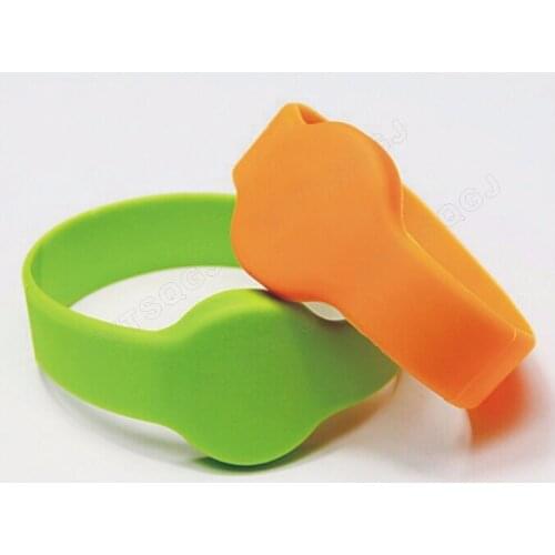 500pcs wholesale full color RFID Wristband 215 chip