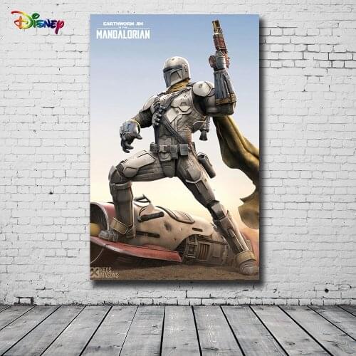 Disneys Star Wars The Mandalorian HD Print Canvas Painting Poster Living Room Bedroom Decoration Painting Cuadros Decor