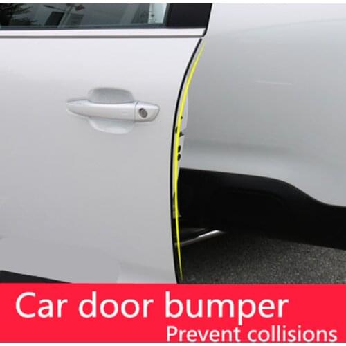 Car Anti Collision Side Door Edge Guard Rubber Bumper Protection Sticker Strip exterior decoration for VW jetta psaaat golf MK6
