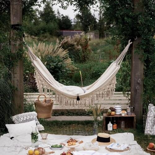 Nordic Hammock Hanging Swing Chair Columpio Jardin Two Person Hangmat Travel Survival Hunting Sleeping Garden Outdoor Furniture