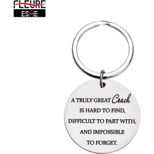 Thank You Jewerly Gifts Coaches Keychain for Men Women Baseball Basketball Hockey Football Swimming Cheer Coaches Birthday Gifts