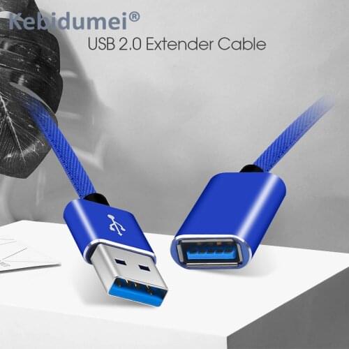 Kebidumei 1M USB Extension Cable Super Speed USB 2.0 Data Sync USB 2.0 Extender Cable Cord Extender Wire for PC Computer Printer