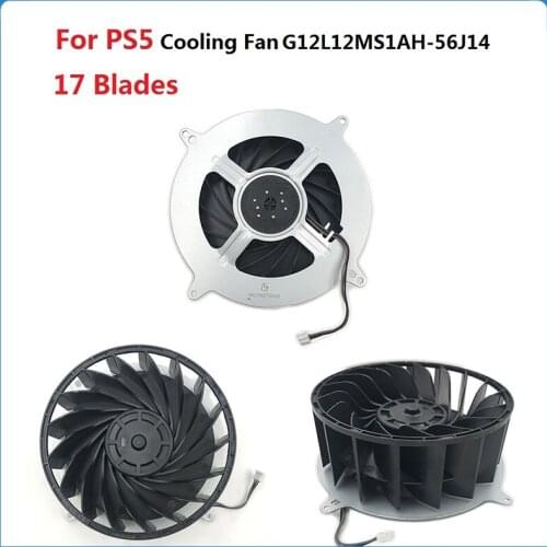 Inner Cooling Fan For Sony PlayStation 5 PS5 Console G12L12MS1AH-56J14 12V DC 1.90A Internal Host Silent Cooler Fan Replacement