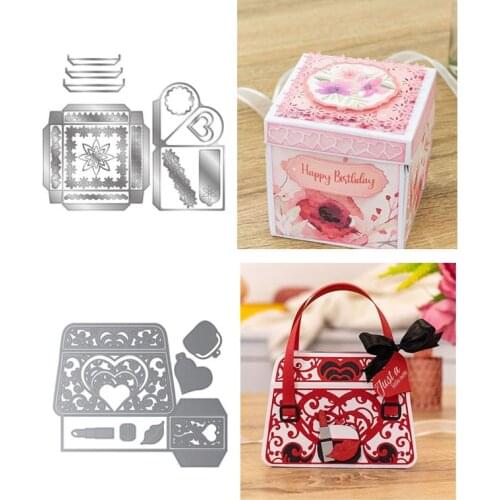 Arizona Bag Dies Handbag Box Metal Cutting Dies for DIY Scrapbooking Embossing Cards Crafts New 2021