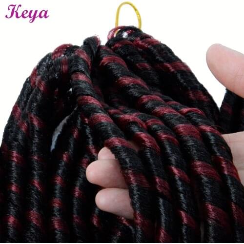 14 Inch Soft Faux Locs Crochet Hair Light Weight Crochet Braid 30 Roots/Pack Synthetic Braiding Hair Extensions Ombre For Women