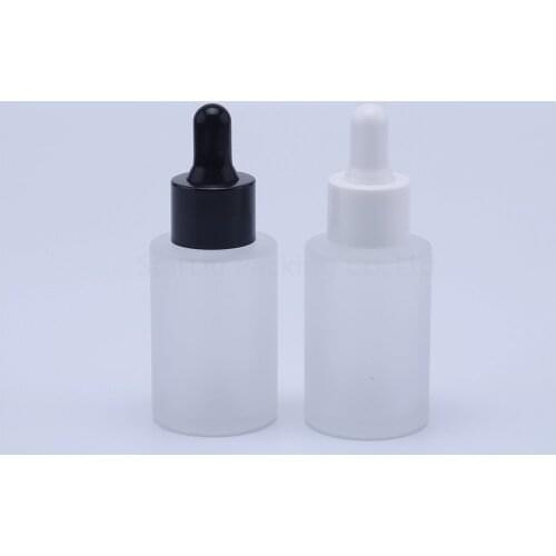 30ml transparent frost Glass Bottle With Dropper for Essential Oil Bottles , 30cc empty Perfume bottles 200pcs
