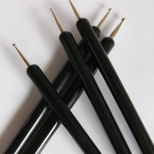 5Pcs Paper Craft Supplies Acrylic Rod Multifunction Nail Point Drill Pen Yan Paper Pens Stainless Steel Double Head Nail Tool