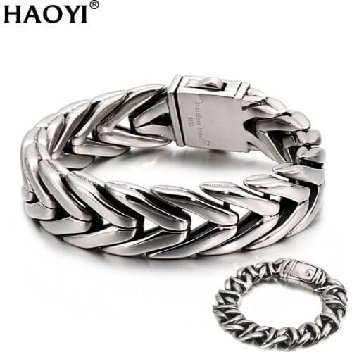 17mm Width Pulseira Masculina Stainless Steel Bracelet Men Jewelry V Shape Mens Bracelets Dropship Gift For Him