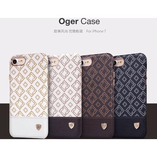 Case for iphone 7 plus NILLKIN Oger PU leather back cover hidden iron sheet luxury case for Apple iphone 7/7 plus
