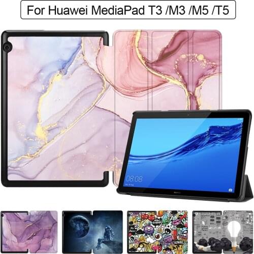 MTT Marble Tablet Case For Huawei MediaPad M3 8.4 inch BTV-W09 BTV-DL09 Slim PU Leather Folio Flip Stand Cover Protective Funda