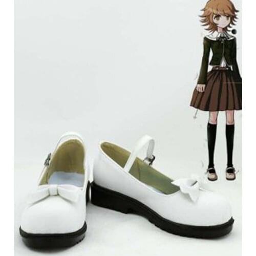 Dangan Ronpa Chihiro Fujisaki Cosplay Shoes Boots For Adult Womens Halloween Party Cosplay Boots Custom Made