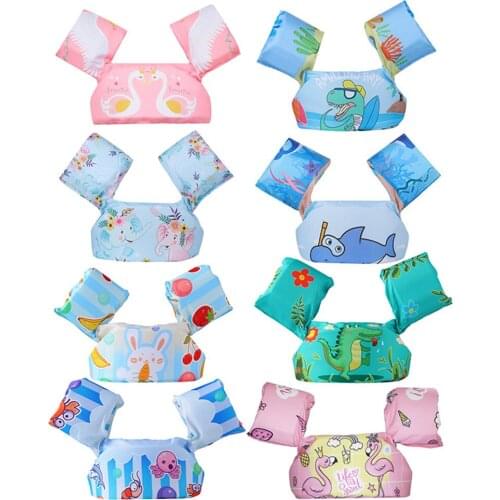 Kids Cartoon Baby Float Arm Sleeve Buoyancy Life Vest Safe Pool Swim Ring Pool Accessories Outdoor Childrens Buoyancy Vest