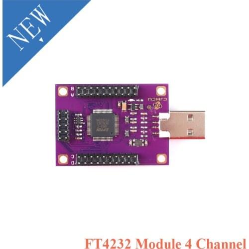 FT4232 Module 4 Channel USB to Serial Port UART/SPI/I2C/JTAG/RS232/RS485/RS422 CJMCU-4232 Module
