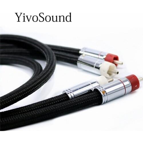 Yivosound HIFI cable de cobre occ cables rca CD amplificador de línea de conexión de cable coaxial