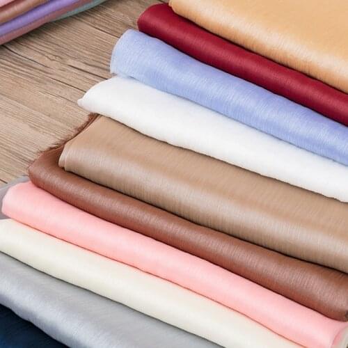 Good Quality Crepe Organza Chiffon Fabric For Summer Dress Shiny Tulle Fabric For Home TJ0316-1