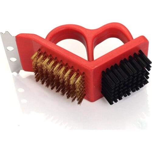 Cooking Tools BBQ Accessories Barbecue Grill Brush Wire Bristles Cleaning Brushes Outdoor BBQ Cleaning Tools Kitchen Gadgets